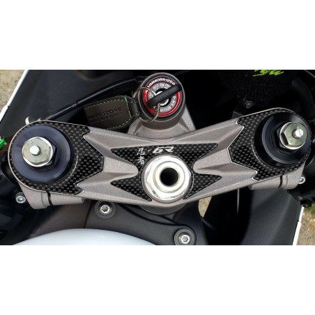 PROTEZIONE gel 3D PIASTRA FORCELLA compatibile per MOTO KAWASAKI ZX-6R 2007-2008